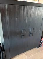 Houten opberg kast zwart, Huis en Inrichting, Ophalen, Gebruikt