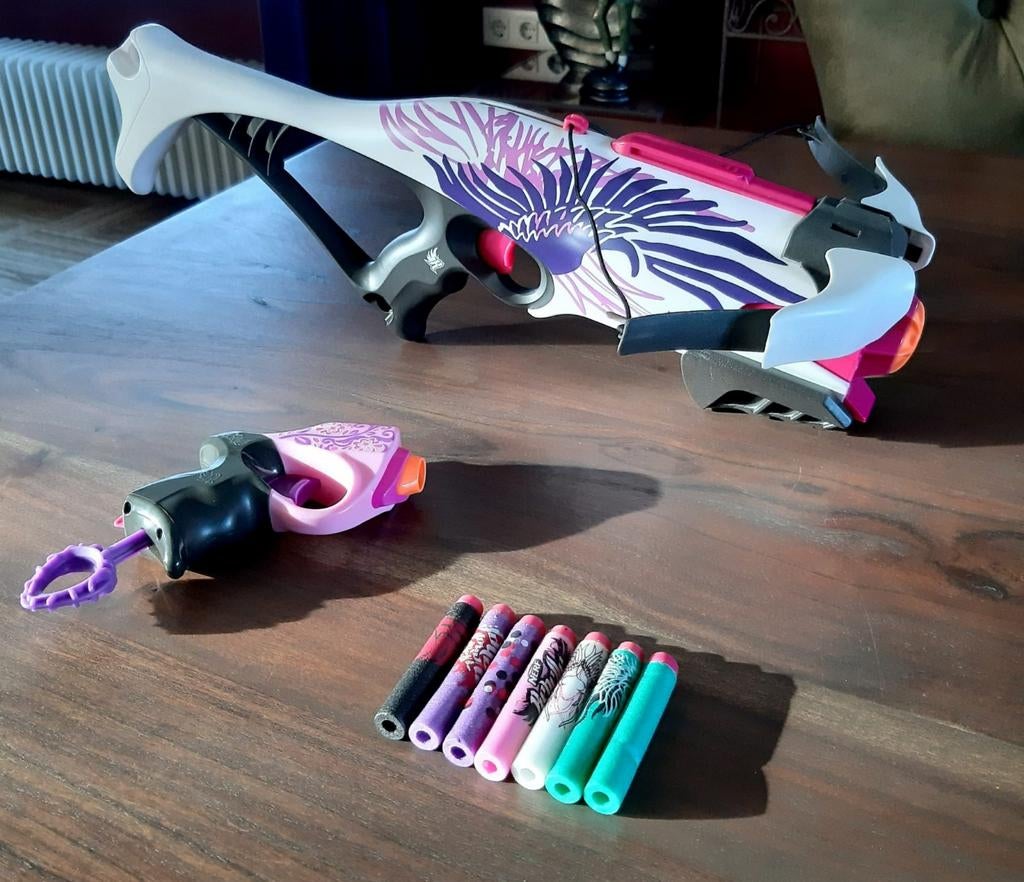 Nerf Rebelle Heartbreaker Bow & Sweet Revenge Blaster Set, Ophalen of Verzenden, Zo goed als nieuw