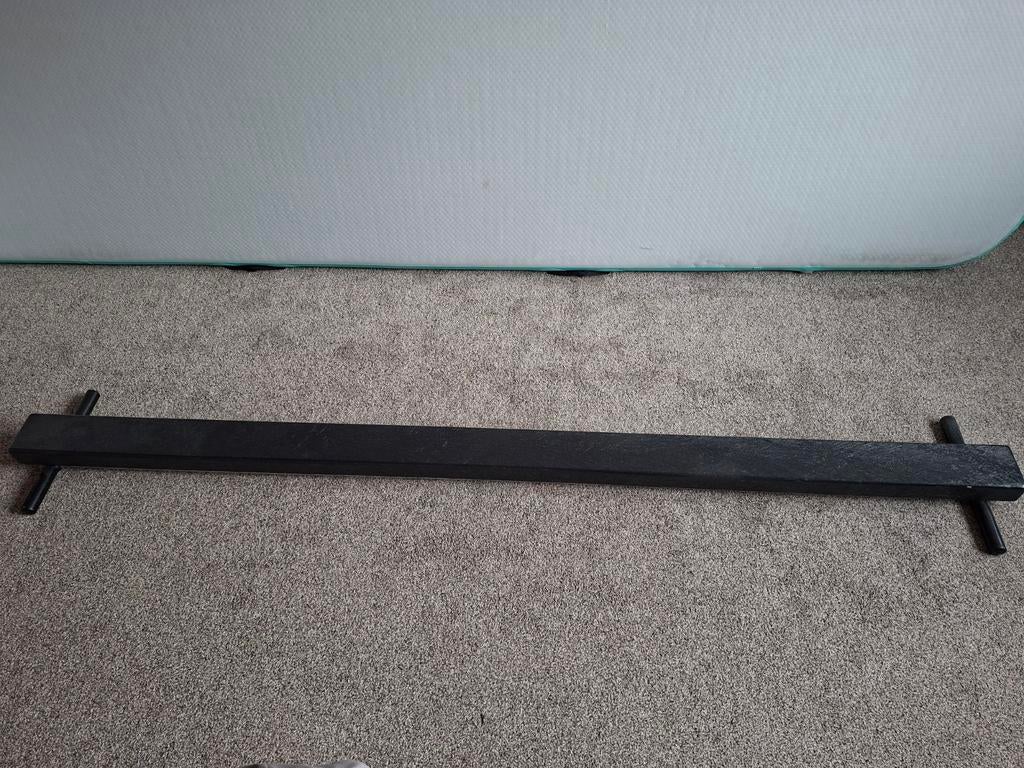 Turnbalk 2 meter massief kunststof, Ophalen, Gebruikt, Materiaal, Zwart