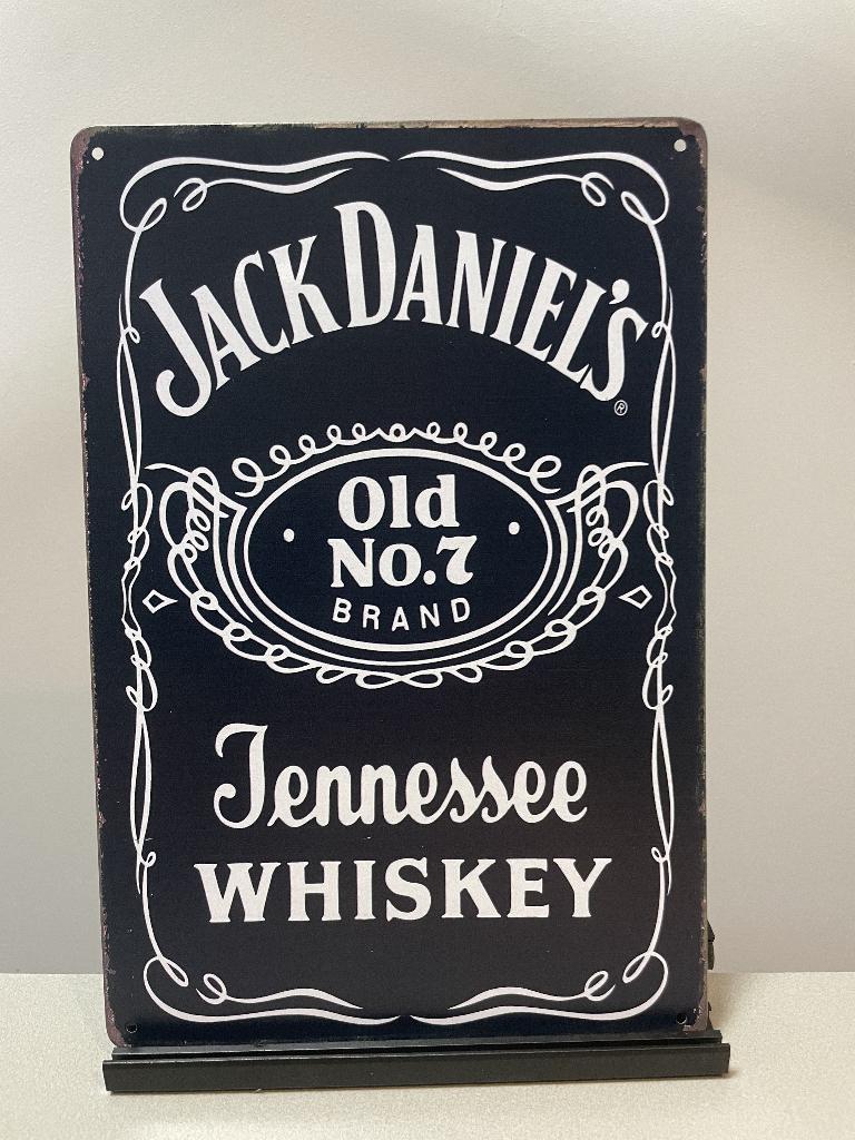 Jack Daniels Whiskey metalen reclamebord, Www.pand50.nl, Reclamebord, Ophalen of Verzenden, Printer 29B Coevorden