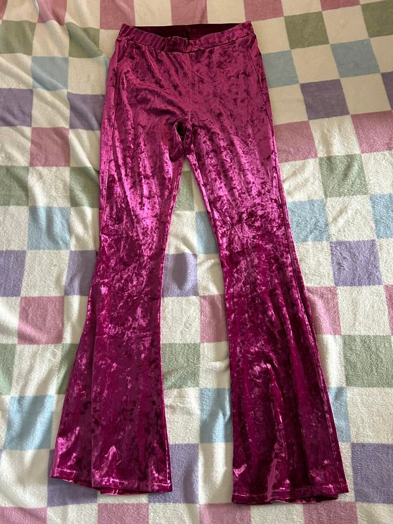 Colourful Rebel flared pants fuchsia, maat L, Kleding | Dames, Broeken en Pantalons, Paars, Maat 42/44 (L), Nieuw, Ophalen of Verzenden