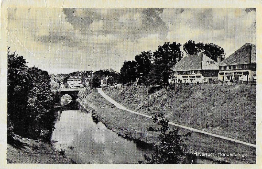 Hilversum Hondenbrug Oude Gelopen Ansichtkaart (A2563 ), Verzamelen, Ophalen of Verzenden, 1960 tot 1980, Gelopen, Noord-Holland