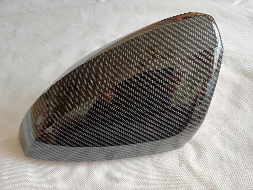 Zwart Carbon-look Spiegelkappen – VW Polo AW/BZ (2017–2023), Ophalen of Verzenden