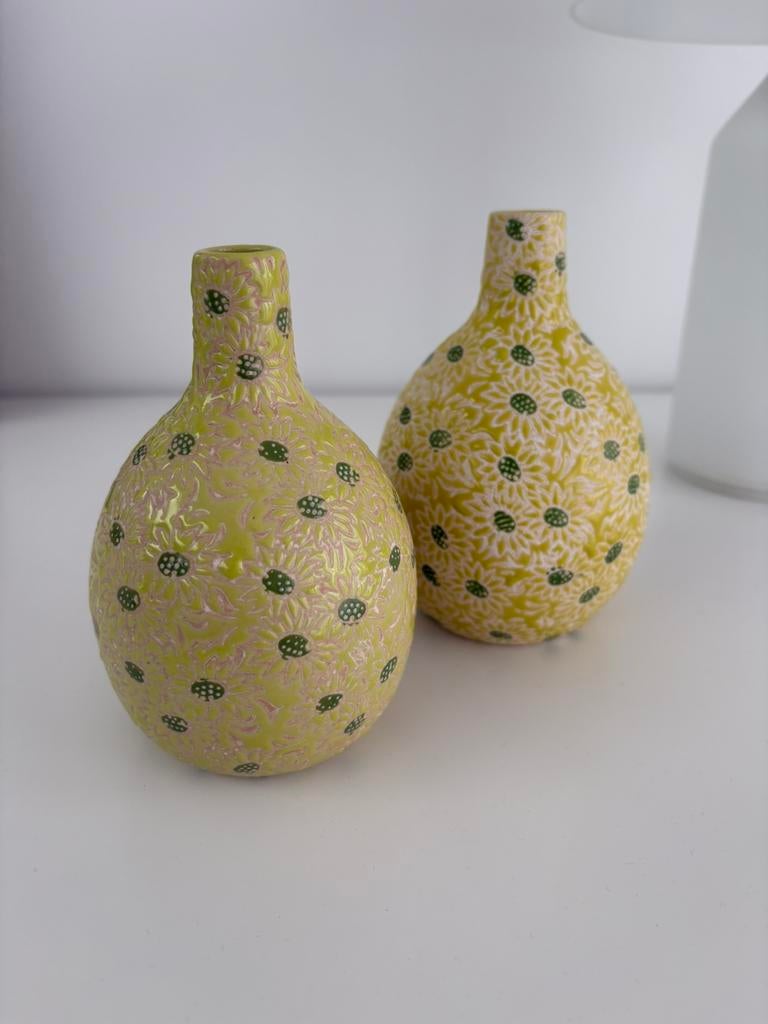 Des Pots Daisy vazen, Overige kleuren, Aardewerk of Porselein, Ophalen of Verzenden, Zo goed als nieuw