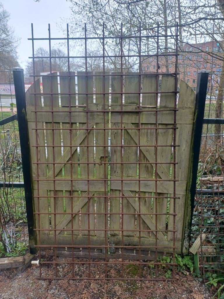 IJzeren roosters voor moestuin of hekwerk, Tuin en Terras, Tuinhekken en Hekwerk, Ophalen, Gebruikt, IJzer, Sierhekwerk