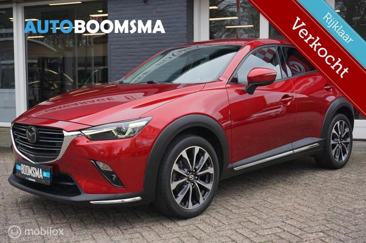 Mazda CX-3 2.0 SkyActiv-G 121pk GT-M Automaat Clima Cruise N, Auto's, Mazda, Bedrijf, CX-3, ABS, Achteruitrijcamera, Adaptive Cruise Control