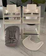 2x ZGAN Stokke Wit compleet & Grijs Newborn 2 Standen, Blad, Kinderen en Baby's, Kinderstoelen, Ophalen of Verzenden, Zo goed als nieuw
