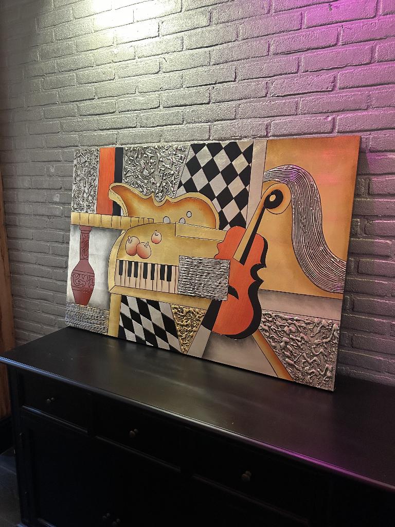 Muzikaal Deco Paneel, Ophalen, Zo goed als nieuw, 75 tot 100 cm, 75 cm of meer