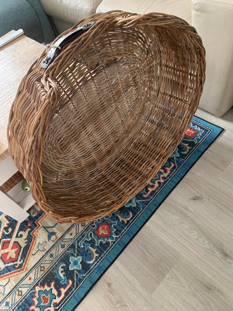 Hondenmand, reistas, tuigjes (oa van Lief) regenjasje, voer, Ophalen, Gebruikt