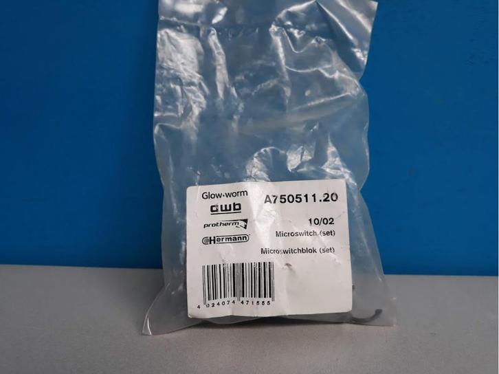 Microswitchblok (set) Awb art.nr: A750511.20, Doe-het-zelf en Verbouw, Verwarming en Radiatoren, Nieuw, Cv-ketel of Combi-ketel