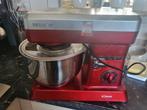 Bomann Keukenmachine KM 398 CB - 1200W - Rood, 4 liter of meer, Ophalen of Verzenden, Gebruikt, 3 snelheden of meer