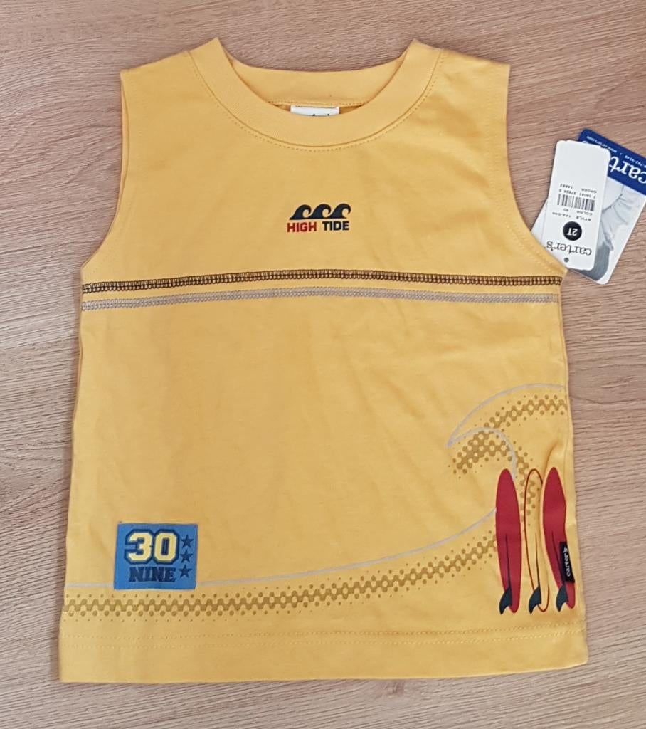 Geel singlet Carter's maat 92 *NIEUW* (0343) a, Kinderen en Baby's, Kinderkleding | Maat 92, Ophalen of Verzenden, Shirt of Longsleeve