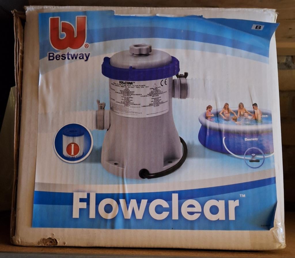 Zwembad filter pomp, Tuin en Terras, Zwembad-toebehoren, Ophalen, Zo goed als nieuw, Zwembadpomp