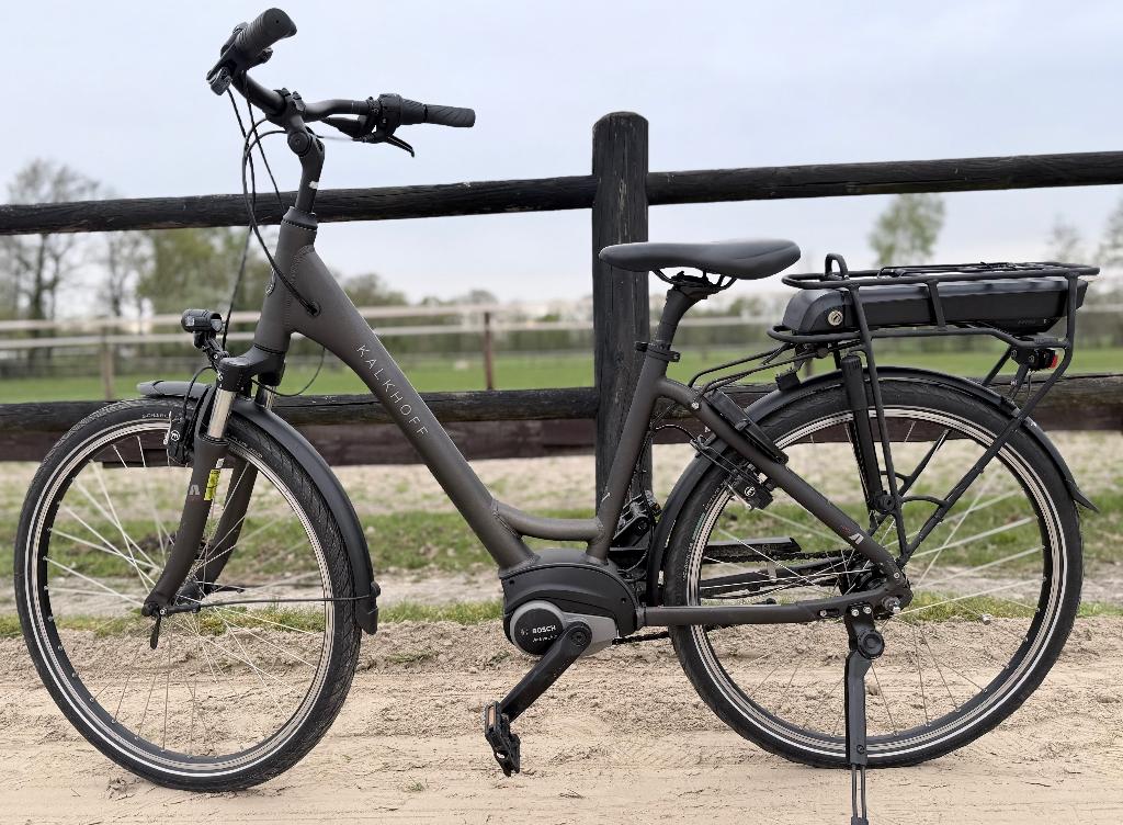 Kalkhoff Agattu e-bike Bosch middenmotor 7v, Gebruikt, Velgrem, Versnellingen, Minder dan 47 cm