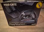 Mad Catz racestuur met pedalen voor PlayStation 1, Ophalen of Verzenden, Stuur of Pedalen, PlayStation 1