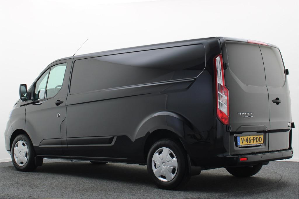 Ford Transit Custom 320 2.0 TDCI L2H1 Limited Leer, 3-Zits,, Voorwielaandrijving, 15 km/l, Zwart, 4 cilinders