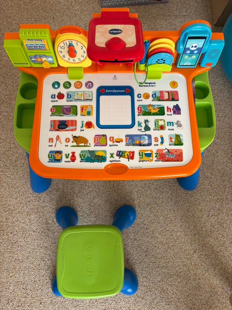 VTech mijn magisch bureau 2.0, Kinderen en Baby's, Speelgoed | Vtech, Ophalen, Zo goed als nieuw, 6 maanden tot 2 jaar