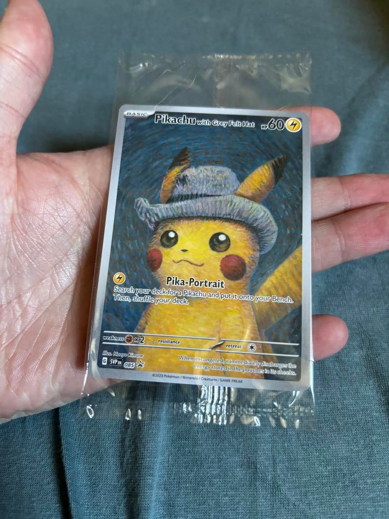Pikachu van gogh sealed kaart pokemon kaart, Ophalen of Verzenden, Zo goed als nieuw