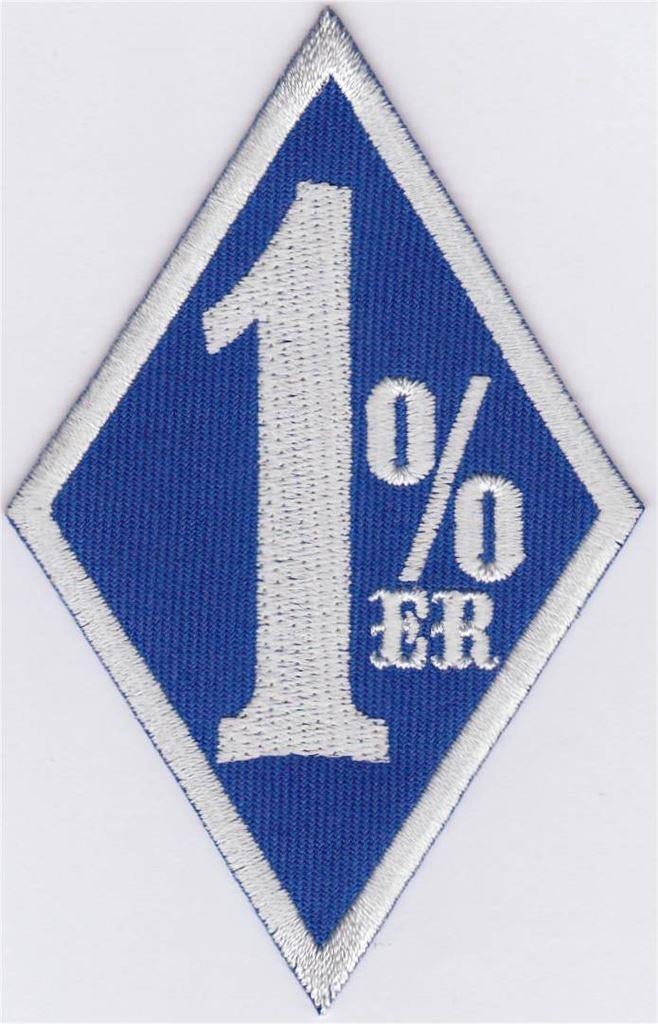 1% stoffen opstrijk patch embleem #8, Ophalen of Verzenden, Nieuw