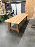 Massief Eiken Eettafel 300x100cm - Handgemaakt & Monocoat, Ophalen, 100 tot 150 cm, Eikenhout, Vijf personen of meer