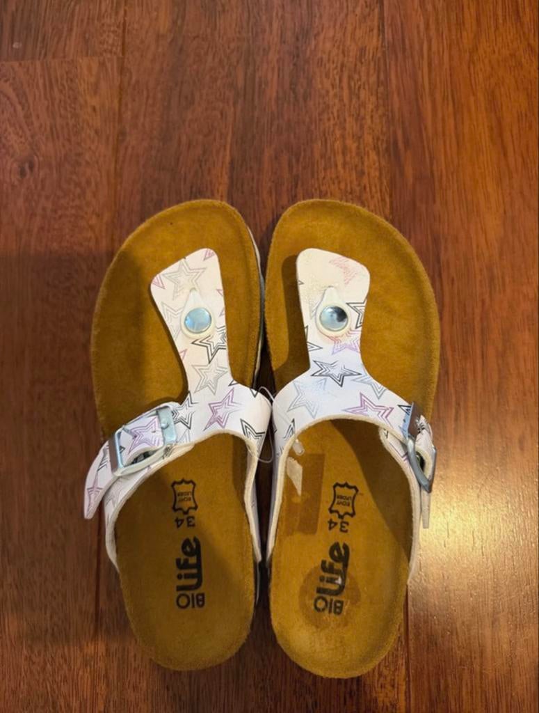 BIO life Sandalen met sterrenprint, maat 34, Ophalen of Verzenden, Zo goed als nieuw, Meisje, Overige typen