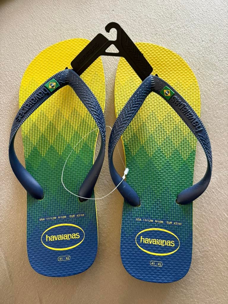 Heren Havaiianas eu 43/44,br 41/42, Kleding | Heren, Slippers, Blauw, Nieuw, Ophalen of Verzenden