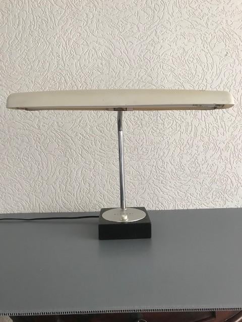 HITACHI desk lamp, 'Moon Light 506', Gebruikt, Ophalen of Verzenden, Metaal, Minder dan 50 cm