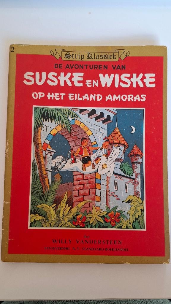 Suske en Wiske op het eiland Amoras, Boeken, Stripboeken, Willy Vandersteen, Eén stripboek, Ophalen of Verzenden, Zo goed als nieuw