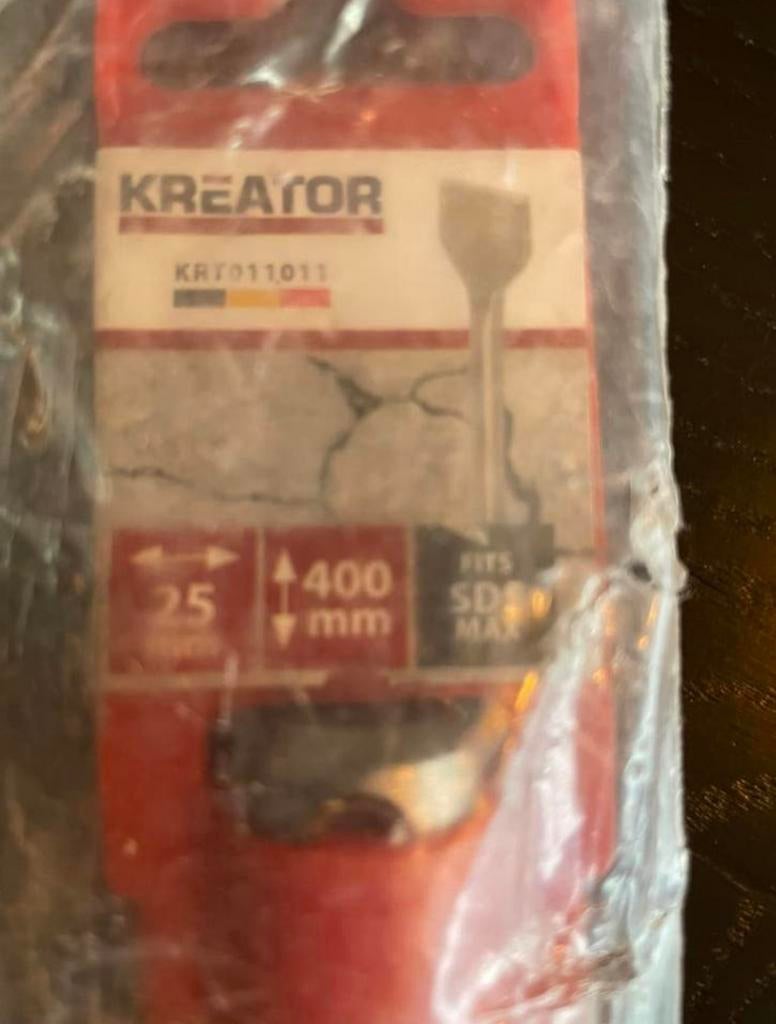 NIEUW kreator boorhamerbeitel 25mm SDS max, Ophalen of Verzenden, Zo goed als nieuw, Boor- en/of Breekhamer