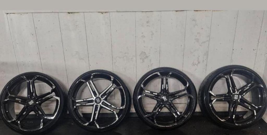 2 set audi velgen 20 inch en 18 inch, met werk, Auto-onderdelen, 245 mm, Banden en Velgen, Ophalen of Verzenden, 20 inch