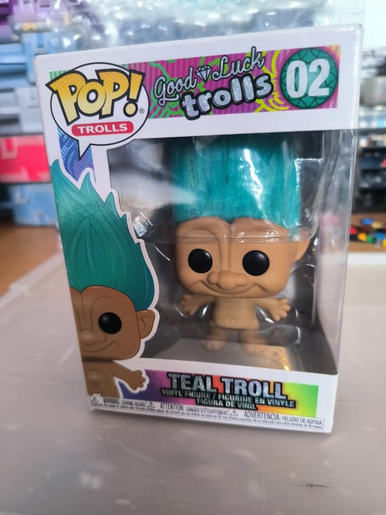 Funko Pop! Good Luck Trolls Teal Troll 02, Ophalen of Verzenden, Nieuw