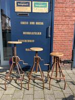 3x kruk, barkruk in hoogte verstelbaar industrieel, Ophalen