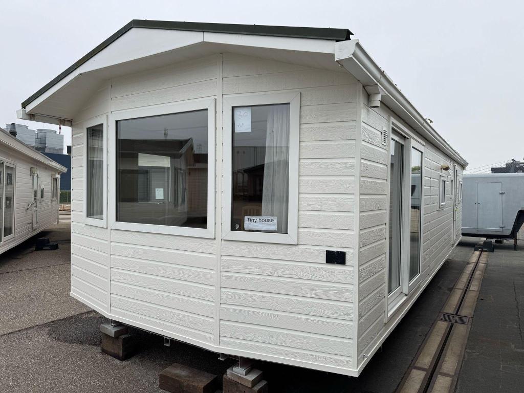 Muller Chalet 10.50 x 3.80 m 3 slp CV Winterhard, Caravans en Kamperen, Stacaravans, Niet ingevuld, Niet ingevuld, Niet ingevuld