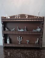 Uitstalkastje met zilveren miniaturen, Ophalen of Verzenden, Zilver