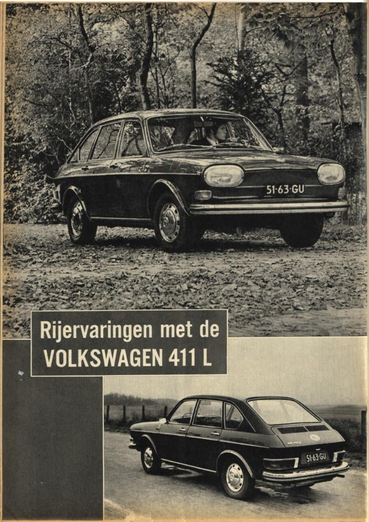 Autokampioen test VW 411 L November 1968, Boeken, Auto's | Folders en Tijdschriften, Ophalen of Verzenden, Gelezen, Volkswagen