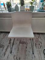 Ikea Stoel Bernhard, offwhite/ wit leer, gebruikt, Huis en Inrichting, Stoelen, Ophalen, Gebruikt, Wit, Leer