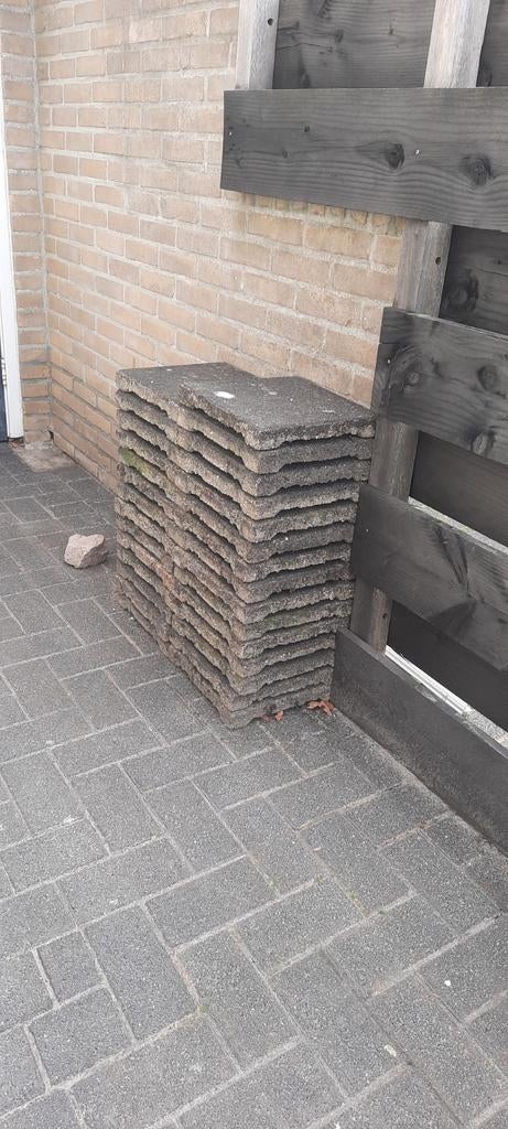 Stoeptegels, Tuin en Terras, Tegels en Klinkers, Ophalen of Verzenden, Gebruikt, Beton, Terrastegels