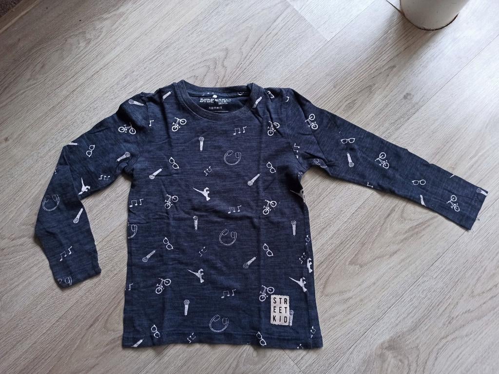 Name It longsleeve shirt met print - Maat 116, Kinderen en Baby's, Kinderkleding | Maat 110, Ophalen of Verzenden, Gebruikt, Name It