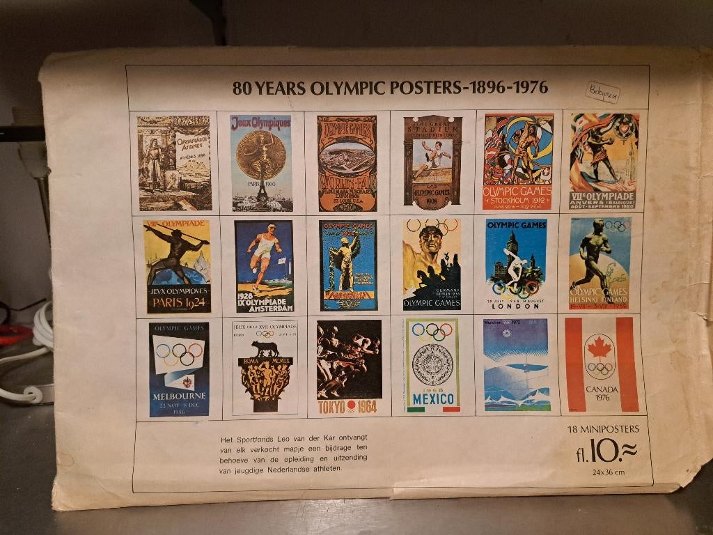 80 years olympic posters 1896-1976 (Z237-159), Verzamelen, Posters, Ophalen of Verzenden, Nieuw, A1 t/m A3, Muziek