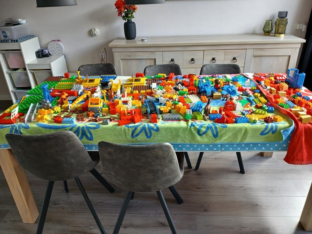 Grote collectie Duplo en Lego Primo blokken en sets, Ophalen, Gebruikt, Duplo, Inclusief minifiguren