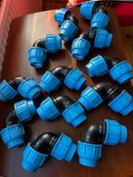 12 Nieuwe Knie Tyleen Koppelingen 32-32, Doe-het-zelf en Verbouw, Buizen en Afvoer, Bochten, Pvc, Nieuw, Minder dan 2 meter