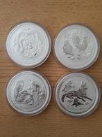 Zilveren 5 oz. Lunar munten va 500,-eu, Ophalen of Verzenden, Zilver