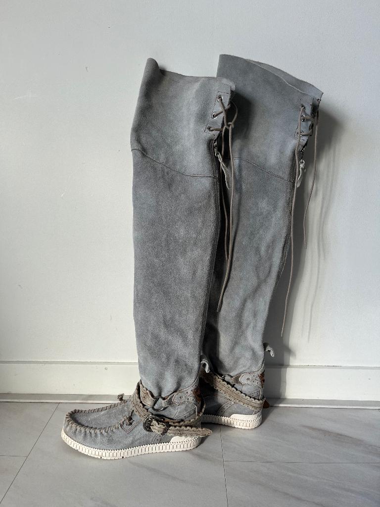 El vaquero maat 37, Kleding | Dames, Schoenen, Hoge laarzen, Blauw, Ophalen of Verzenden, El vaquero