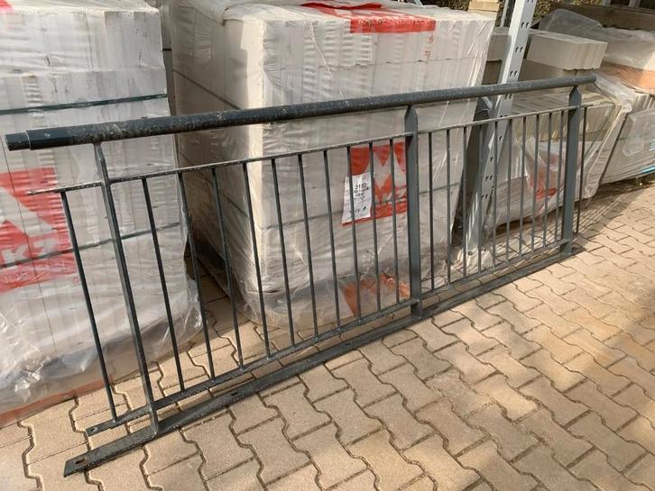 Stalen gepoedercoat hekwerk, Tuin en Terras, Tuinhekken en Hekwerk, Gebruikt, Spijlenhekwerk, IJzer, Ophalen