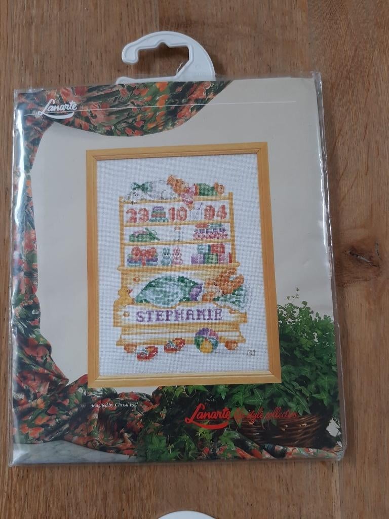 Borduurwerk Geboorte Baby, Ophalen of Verzenden, Nieuw, Handborduren, Borduurpakket