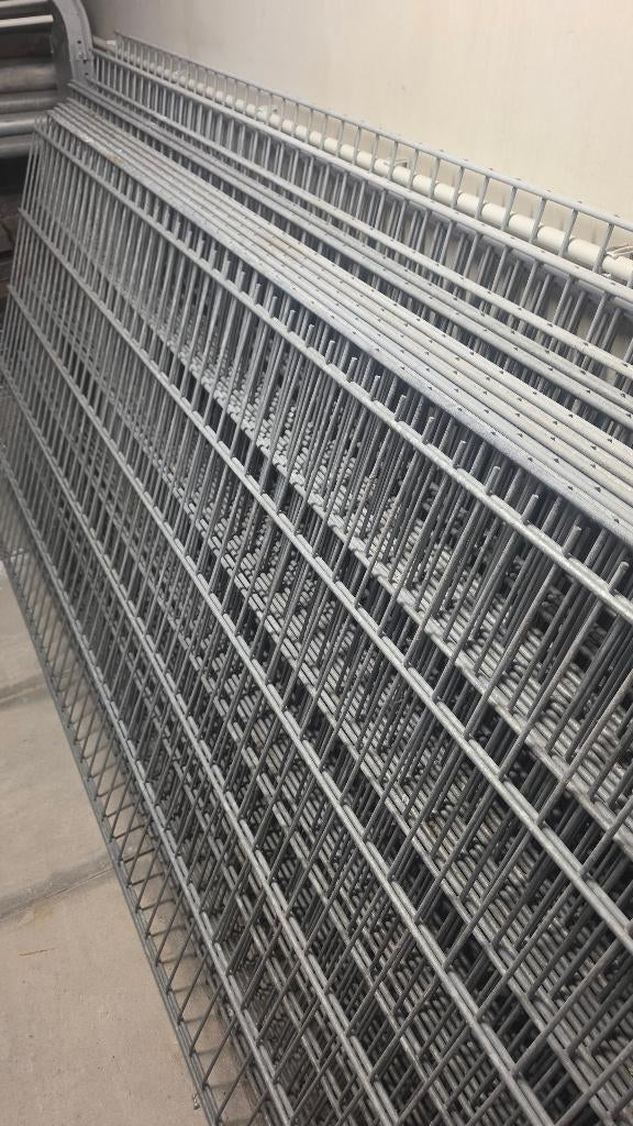 Gegalvaniseerde dubbelstaaf hekwerk, Ophalen, Gebruikt, IJzer, Dubbelstaafmat hekwerk