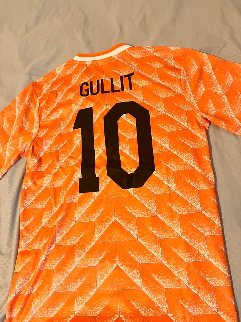 Gullit Oranje Retro Shirt 1988 - EK Winnaar, Maat L, Ophalen of Verzenden, Zo goed als nieuw, Shirt