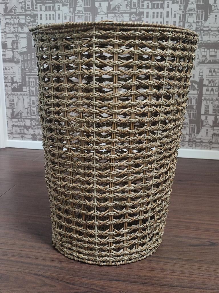 Wasmand met deksel rieten mand Jysk Curt, Huis en Inrichting, Woonaccessoires | Schalen en Manden, Kunststof, Mand, Rond, Ophalen of Verzenden