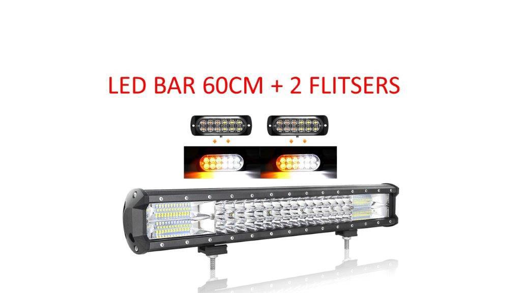 Led bar 60cm + 2 flitsers nieuw!, Auto-onderdelen, Verlichting, Ophalen of Verzenden, Nieuw