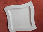 Villeroy & Boch New Wave dinerbord 27x27 (6 stuks) roomwit, Huis en Inrichting, Keuken | Servies, Ophalen, Zo goed als nieuw, Bord(en)